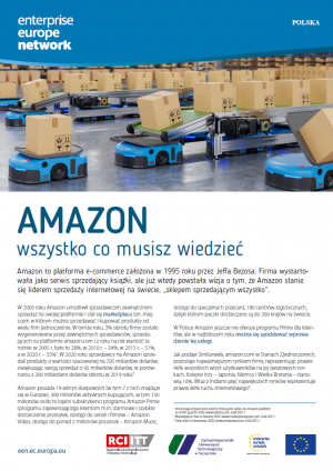 Okładka fact sheet dot. Amazon